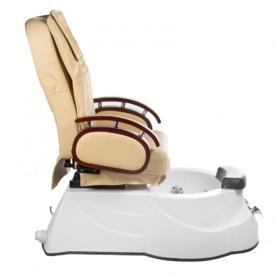 Profesionali elektrinė podologinė kėdė pedikiūro procedūroms su masažo funkcija BR-3820D, smėlio spalvos 6