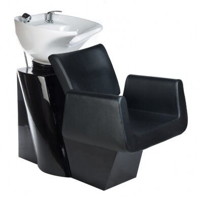 Professional hairdresser sink Vito BH-8022, black color