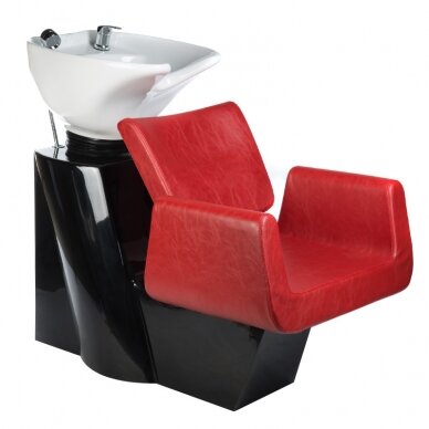 Professional hairdresser sink Vito BH-8022, red color