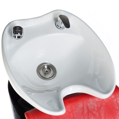 Professional hairdresser sink Vito BH-8022, red color 2