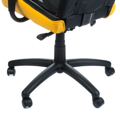 Office and computer gaming chair RACER CorpoComfort BX-3700, black - yellow color 4