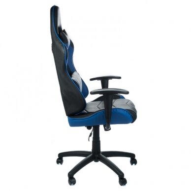 Office and computer gaming chair RACER CorpoComfort BX-3700, black - blue color 2