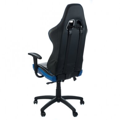 Office and computer gaming chair RACER CorpoComfort BX-3700, black - blue color 3