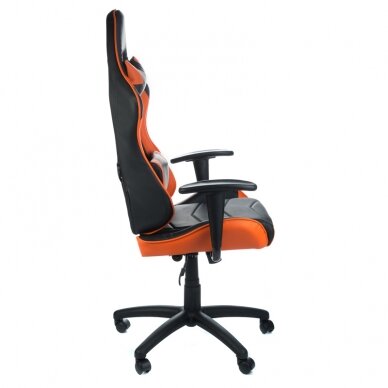 Офисное и компьютерное игровое кресло RACER CorpoComfort BX-3700, черно-оранжевые цвета 2