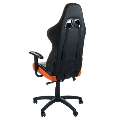 Biuro ir kompiuterinių žaidimų kėdė RACER CorpoComfort BX-3700, juodai - oranžinės spalvos 3