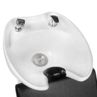 Professional sink for hairdressers MILO BH-8025, black color 2