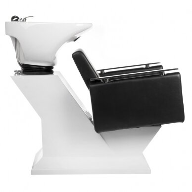 Professional sink for hairdressers MILO BH-8025, black color 3