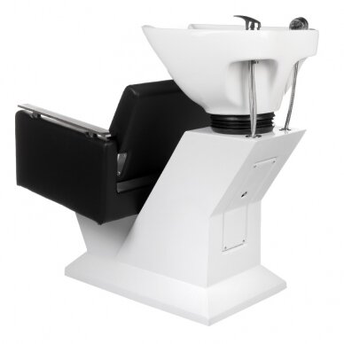 Professional sink for hairdressers MILO BH-8025, black color 4