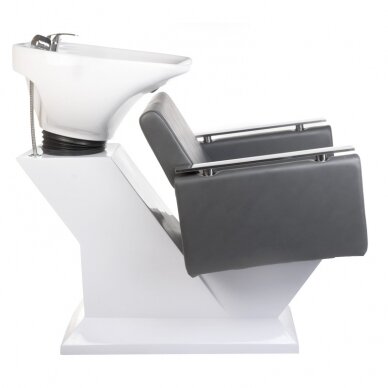 Professional sink for hairdressers MILO BH-8025, gray color 3