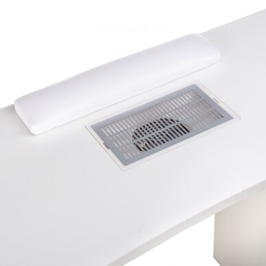 Professional manicure table with dust extractor BD-3425+P, white color 3