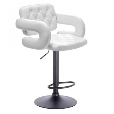 Professional chair for make-up specialists HC8403W, white color