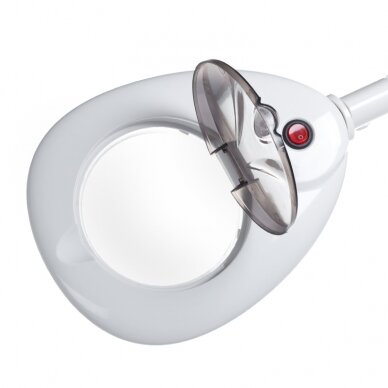 Professional cosmetology LED lamp - magnifying glass BR-663G with stand, white color 1