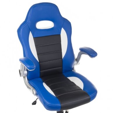 Офисное и компьютерное игровое кресло RACER CorpoComfort BX-6923, черно-синего цвета 1