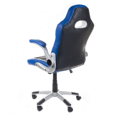 Офисное и компьютерное игровое кресло RACER CorpoComfort BX-6923, черно-синего цвета 6