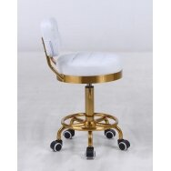 Master chair with backrest HC636, white eco leather