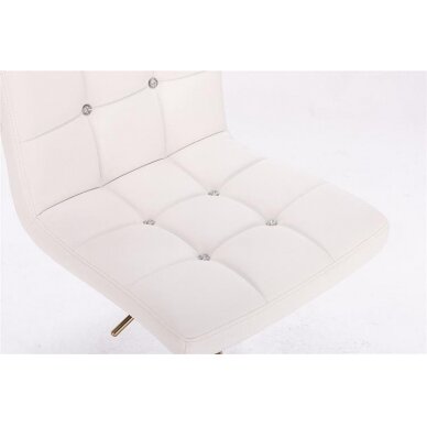 Beauty salons and beauticians stool HC1015CW white eco-leather 5