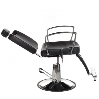 Profesionali barberio kėdė kirpykloms ir grožio salonams HOMER II BH-31275, juodos spalvos 5