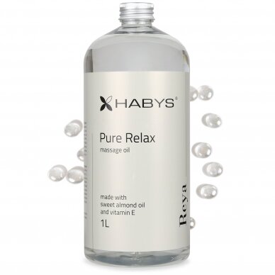 HABYS REYA Pure Relax maitinantis kūno masažo aliejus su migdolų aliejumi ir vitaminu E 4