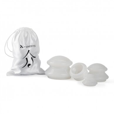 Vacuum silicone anti-cellulite massage cups, 4 different sizes 4