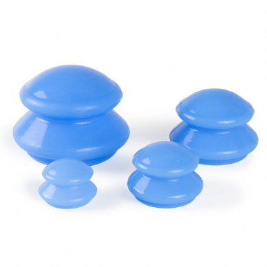 Vacuum silicone anti-cellulite massage cups, 4 different sizes 8