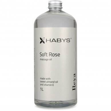 HABYS REYA SOFT ROSE massage oil with natural sweet almond oil and vitamin E 2