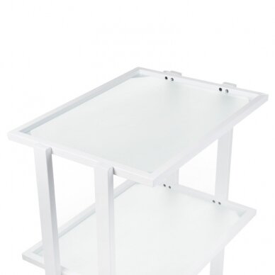 Professional trolley for beauty salons BCH-5043, white color 2