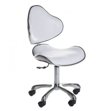 Professional master chair for beauticians and beauty salons BD-9933, white color