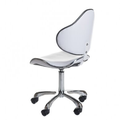 Professional master chair for beauticians and beauty salons BD-9933, white color 2