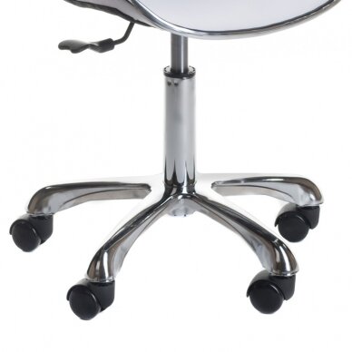 Professional master chair for beauticians and beauty salons BD-9933, white color 3