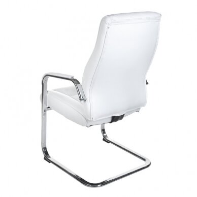 Conference chair CorpoComfort, leather white color 3