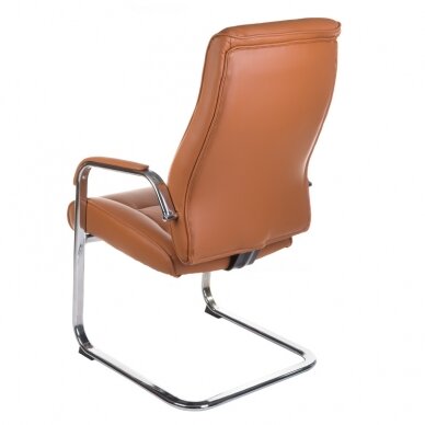 Conference chair CorpoComfort, leather brown color 3