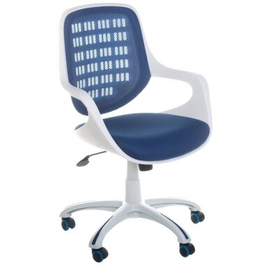 Reception, office chair CorpoComfort BX-4325, blue color