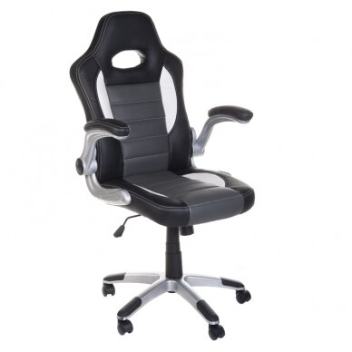 Office and computer gaming chair RACER CorpoComfort BX-6923, black - gray color