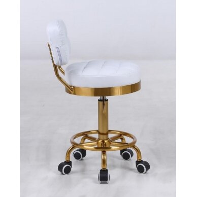 Master chair with backrest HC636, white eco leather 1