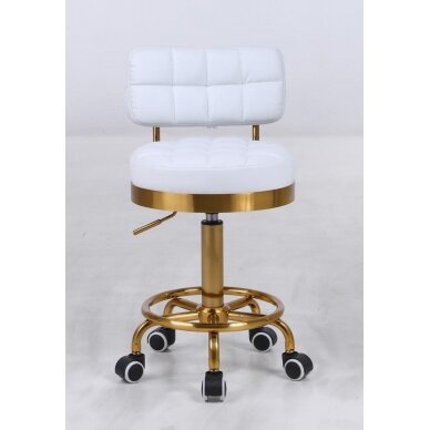 Master chair with backrest HC636, white eco leather 2