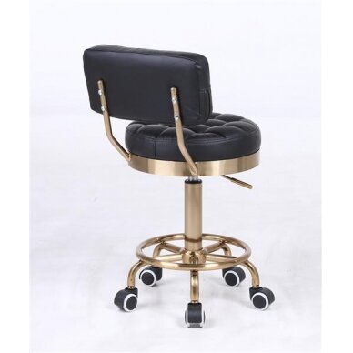 Beauty salons and beauticians stool HR636, black eco-leather 2