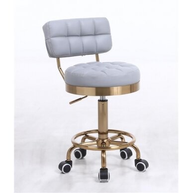 Masters chair with backrest HC636, gray eco-leather