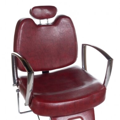 Profesionali barberio kėdė kirpykloms ir grožio salonams HOMER II BH-31275, raudonos spalvos 1
