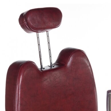 Profesionali barberio kėdė kirpykloms ir grožio salonams HOMER II BH-31275, raudonos spalvos 2