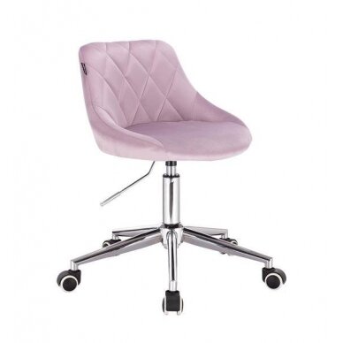 Professional beauty salons and beauticians stool HR1054K, lilac velor