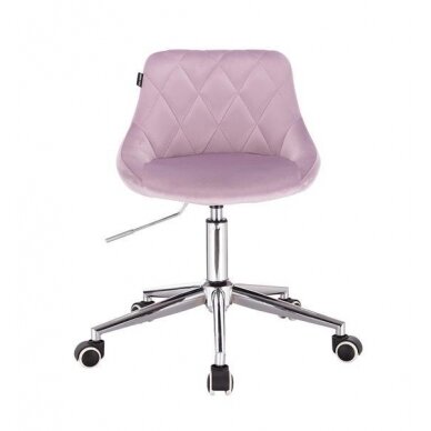 Professional beauty salons and beauticians stool HR1054K, lilac velor 1