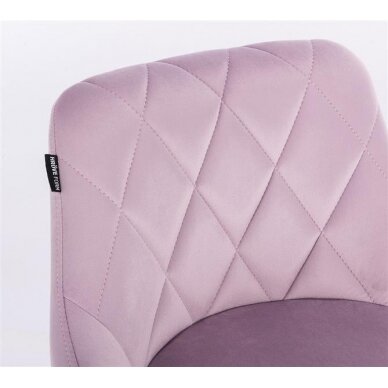 Professional beauty salons and beauticians stool HR1054K, lilac velor 4