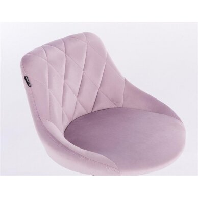 Professional beauty salons and beauticians stool HR1054K, lilac velor 5