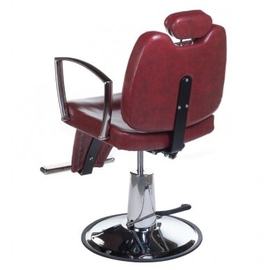Profesionali barberio kėdė kirpykloms ir grožio salonams HOMER II BH-31275, raudonos spalvos 7