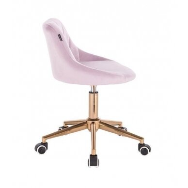 Beauty salons and beauticians stool HR1054K, lilac velor 2