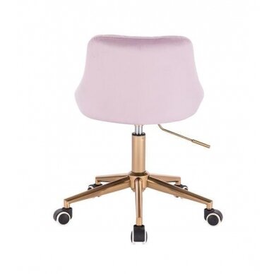 Beauty salons and beauticians stool HR1054K, lilac velor 3