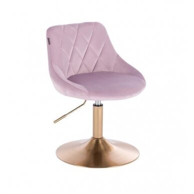 Beauty salons and beauticians stool HR1054N, lilac velor