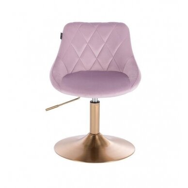 Beauty salons and beauticians stool HR1054N, lilac velor 1