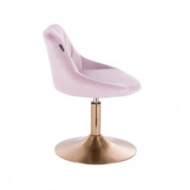 Beauty salons and beauticians stool HR1054N, lilac velor 2