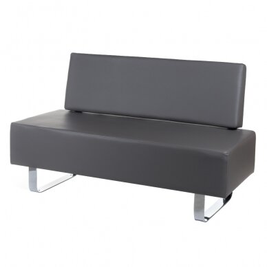 Professional waiting room sofa Messina BD-6713, grey color